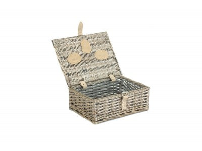 10" ANTIQUE WASH SPLIT WILLOW HAMPER