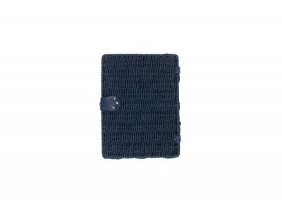 MEDIUM BLUE PAPER ROPE HAMPER