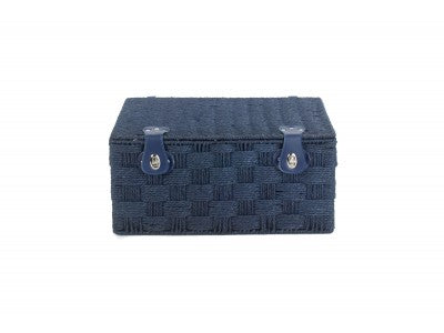 EXTRA LARGE BLUE PAPER ROPE HAMPER