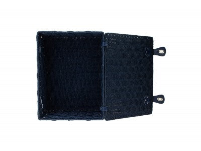 EXTRA LARGE BLUE PAPER ROPE HAMPER