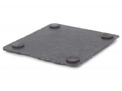 SQUARE SLATE COASTER SET 4