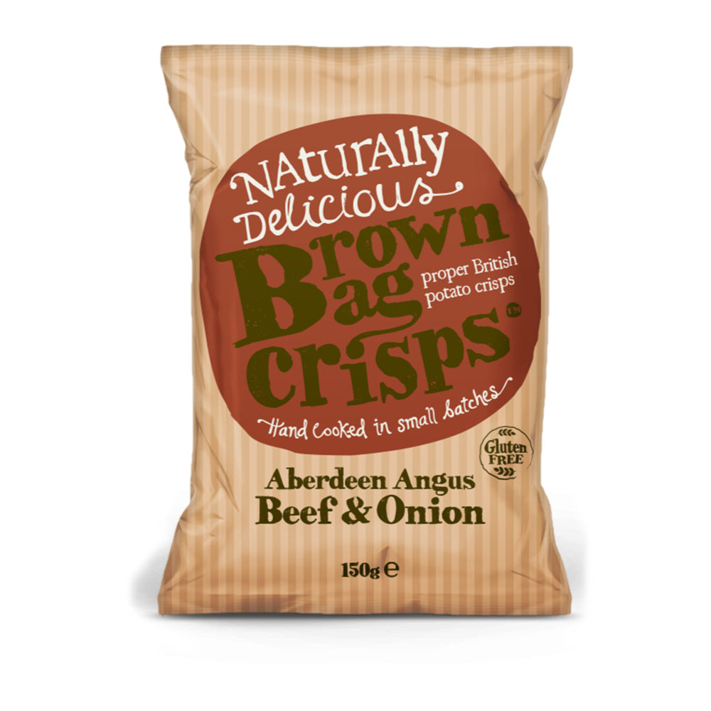 Brown Bag Crisps Beef & Onion Crisps (150g)