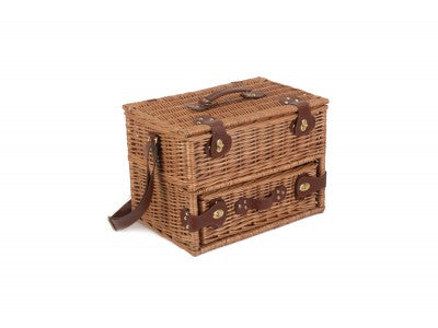 4 PERSON GREEN TWEED DRAWER HAMPER