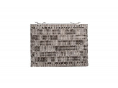 EXTRA LARGE ANTIQUE WASH STORAGE HAMPER with WHITE LINING