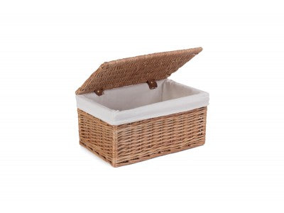 MEDIUM DOUBLE STEAMED STORAGE HAMPER with WHITE LINING