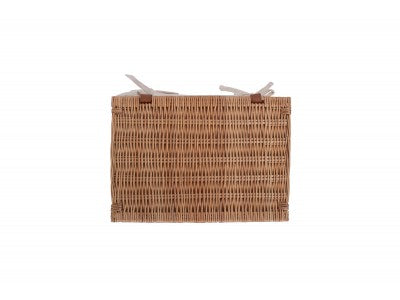 LARGE DOUBLE STEAMED STORAGE HAMPER with WHITE LINING