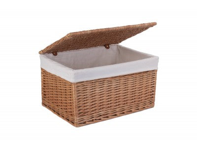 EXTRA LARGE DOUBLE STEAMED STORAGE HAMPER with WHITE LINING
