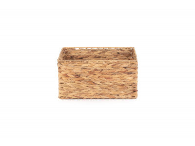 SMALL WATER HYACINTH RECTANGULAR STORAGE BASKET