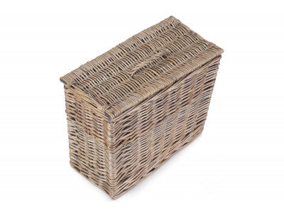 RECTANGULAR TOILET TIDY LIDDED BASKET
