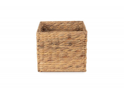 SMALL WATER HYACINTH SQUARE STORAGE BASKET