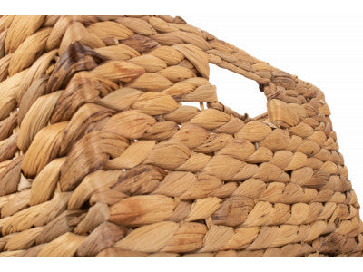 SMALL WATER HYACINTH SQUARE STORAGE BASKET