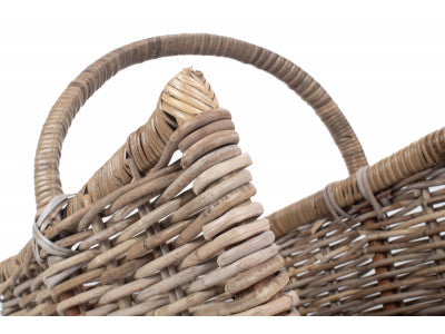 MEDIUM RATTAN OPEN ENDED LOG BASKET