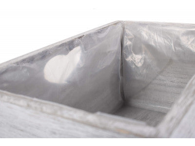 VINTAGE PLANTER with PLASTIC LINING