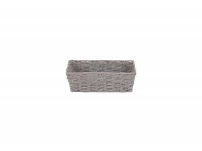 MEDIUM GREY PAPER ROPE TRAY