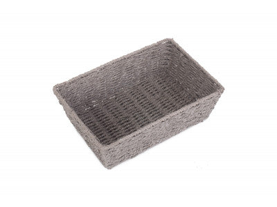 MEDIUM GREY PAPER ROPE TRAY