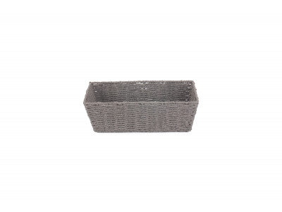 LARGE GREY PAPER ROPE TRAY