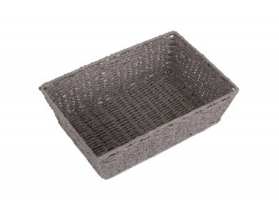 LARGE GREY PAPER ROPE TRAY