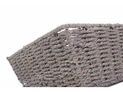 LARGE GREY PAPER ROPE TRAY