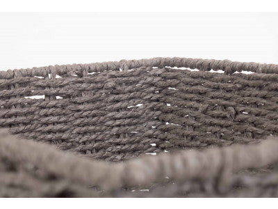 EXTRA LARGE GREY PAPER ROPE TRAY