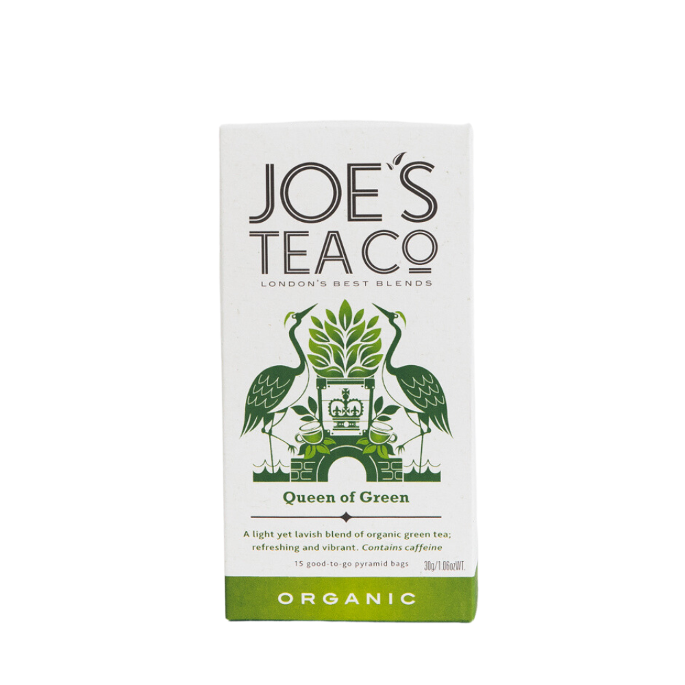 Joe's Tea Co Queen of Green Organic Tea (15 Pyramids)