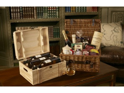 6 BOTTLE WINE CHEST BOX