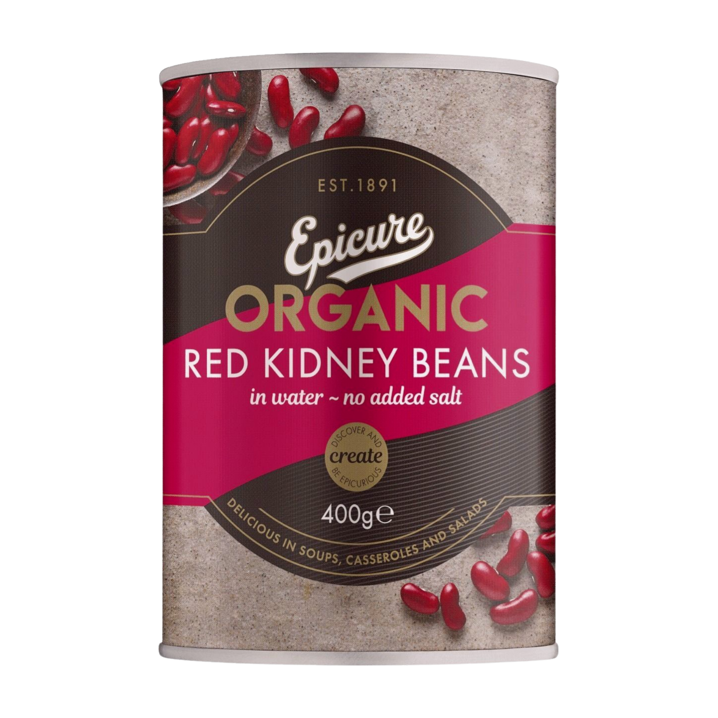 Epicure Organic Red Kidney Beans (400g)