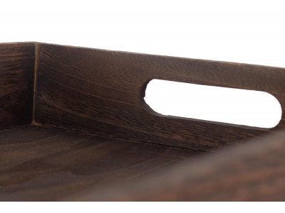 DARK WOODEN TRAY