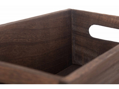 DARK WOODEN PACKING TROUGH