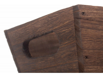 DARK WOODEN PACKING TROUGH