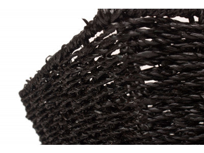 LARGE BLACK PAPER ROPE TRAY