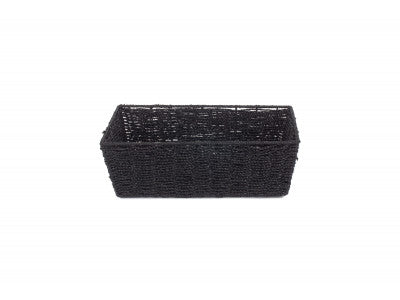 EXTRA LARGE BLACK PAPER ROPE TRAY