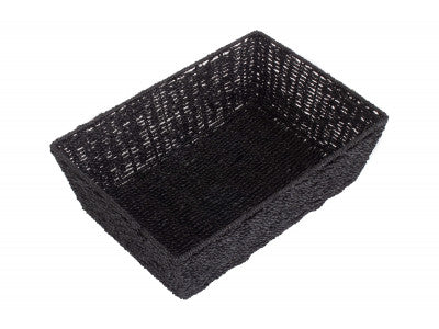 EXTRA LARGE BLACK PAPER ROPE TRAY
