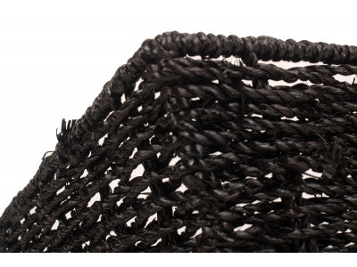 EXTRA LARGE BLACK PAPER ROPE TRAY