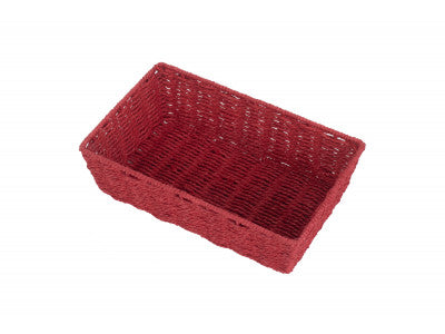 MEDIUM RED PAPER ROPE TRAY