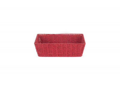 LARGE RED PAPER ROPE TRAY