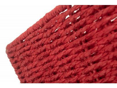 EXTRA LARGE RED PAPER ROPE TRAY