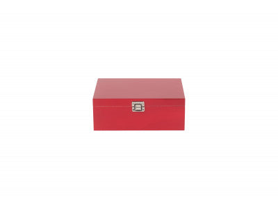 12" RED WOODEN BOX