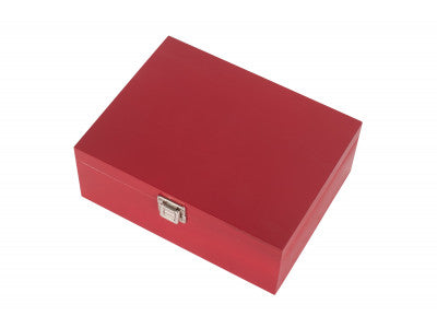 12" RED WOODEN BOX