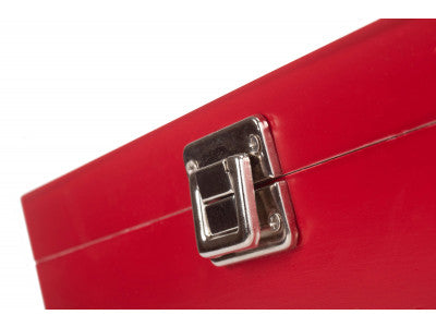 12" RED WOODEN BOX
