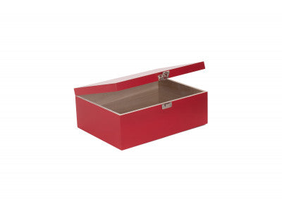 14" RED WOODEN BOX