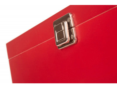 14" RED WOODEN BOX