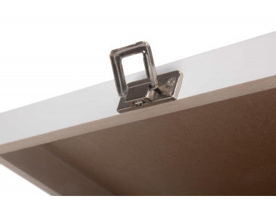 12" WHITE WOODEN BOX