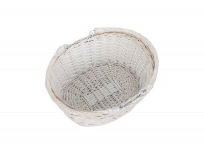 SMALL WHITE SWING HANDLE SHOPPER