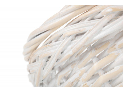 SMALL WHITE SWING HANDLE SHOPPER