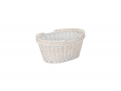 MEDIUM WHITE SWING HANDLE SHOPPER