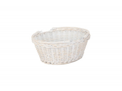 LARGE WHITE SWING HANDLE SHOPPER