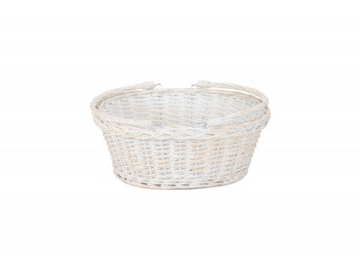 LARGE WHITE SWING HANDLE SHOPPER