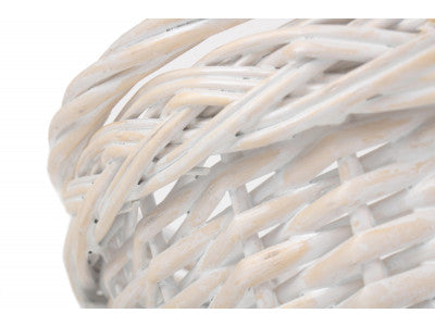 LARGE WHITE SWING HANDLE SHOPPER