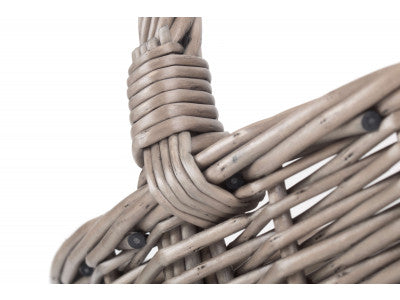 LARGE ANTIQUE WASH BATHROOM SHOPPER - UNLINED