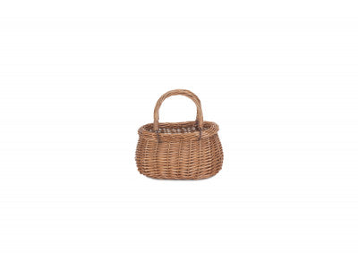 CHILD'S LIGHT STEAMED SWING HANDLED CORACLE SHOPPER